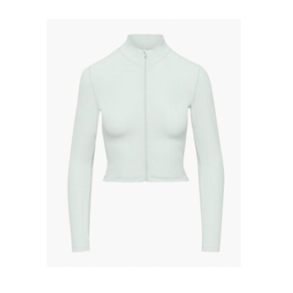 TnAction Zip-Up Butter Cropped Jacket - Picture 3 of 8